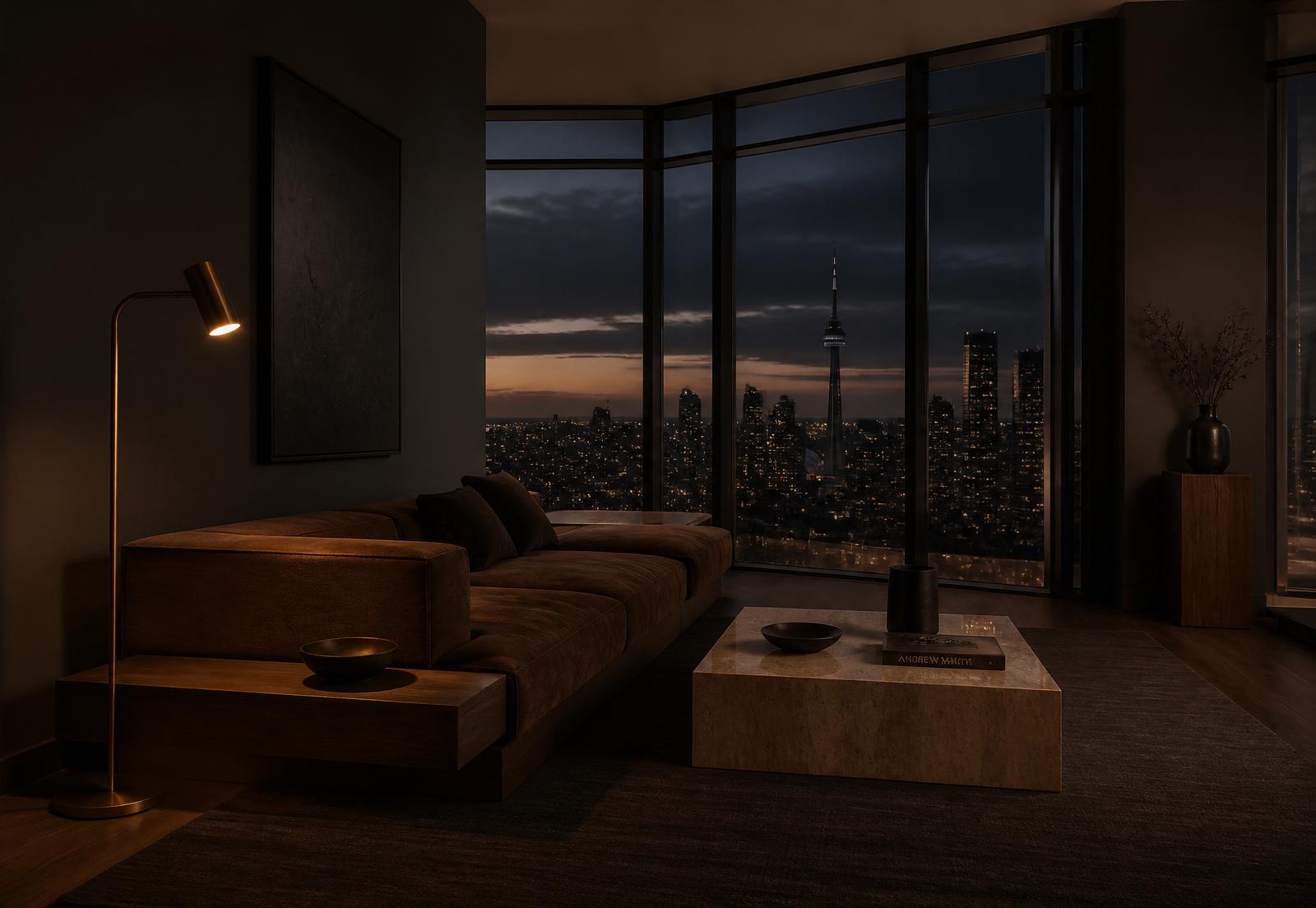 Executive living space overlooking Toronto